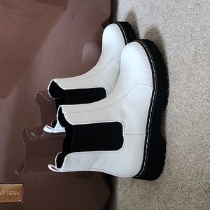 Sincerely Jules White Combat Boots Size 10